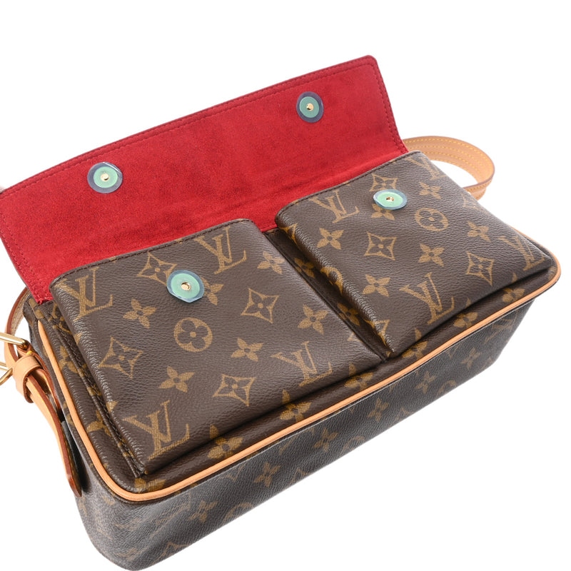 LOUIS VUITTON ルイヴィトン モノグラム ヴィバシテ MM セミショルダー ブラウン M51164 レディース モノグラムキャンバス ショルダーバッグ Aランク 中古 銀蔵