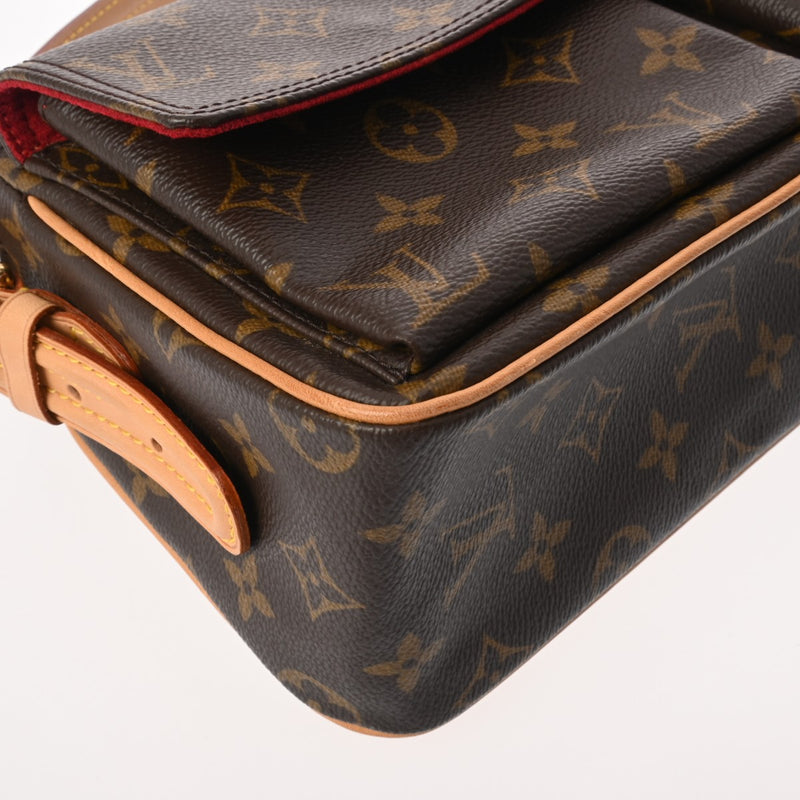 LOUIS VUITTON ルイヴィトン モノグラム ヴィバシテ MM セミショルダー ブラウン M51164 レディース モノグラムキャンバス ショルダーバッグ Aランク 中古 銀蔵