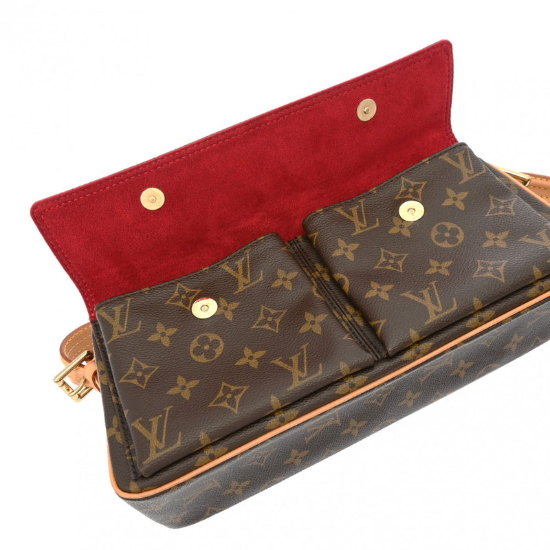 LOUIS VUITTON ルイヴィトン モノグラム ヴィバシテ MM セミショルダー ブラウン M51164 レディース モノグラムキャンバス ショルダーバッグ ABランク 中古 銀蔵