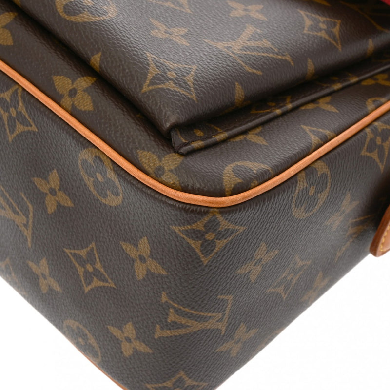 LOUIS VUITTON ルイヴィトン モノグラム ヴィバシテ GM ブラウン M51163 レディース モノグラムキャンバス ショルダーバッグ ABランク 中古 銀蔵