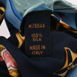 LOUIS VUITTON ルイヴィトン シュシュ ビーマインドフル リボン ブルー/グリーン M76644 レディース シルク100％ ブランド小物 ABランク 中古 銀蔵