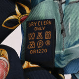 LOUIS VUITTON ルイヴィトン シュシュ ビーマインドフル リボン ブルー/グリーン M76644 レディース シルク100％ ブランド小物 ABランク 中古 銀蔵