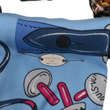 LOUIS VUITTON ルイヴィトン シュシュ ビーマインドフル リボン ブルー/グリーン M76644 レディース シルク100％ ブランド小物 ABランク 中古 銀蔵