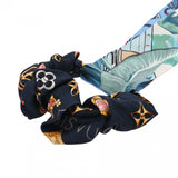 LOUIS VUITTON ルイヴィトン シュシュ ビーマインドフル リボン ブルー/グリーン M76644 レディース シルク100％ ブランド小物 ABランク 中古 銀蔵