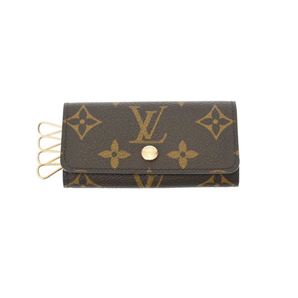 LOUIS VUITTON ルイヴィトン モノグラム ミュルティクレ4 ブラウン M62631 ユニセックス モノグラムキャンバス キーケース Aランク 中古 銀蔵