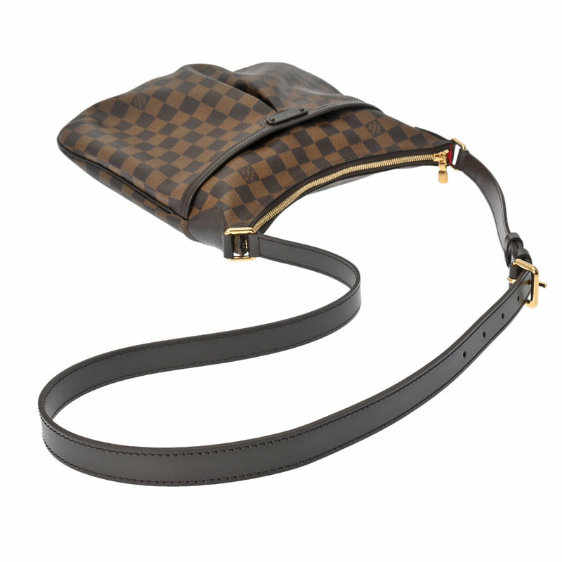 LOUIS VUITTON ルイヴィトン ダミエ ブルームズベリ PM ブラウン エベヌ N42251 レディース ダミエキャンバス ショルダーバッグ 新同 中古 銀蔵