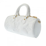 LOUIS VUITTON ルイヴィトン バブルグラム パピヨン BB 3WAY スノー M59827 レディース レザー ハンドバッグ ABランク 中古 銀蔵