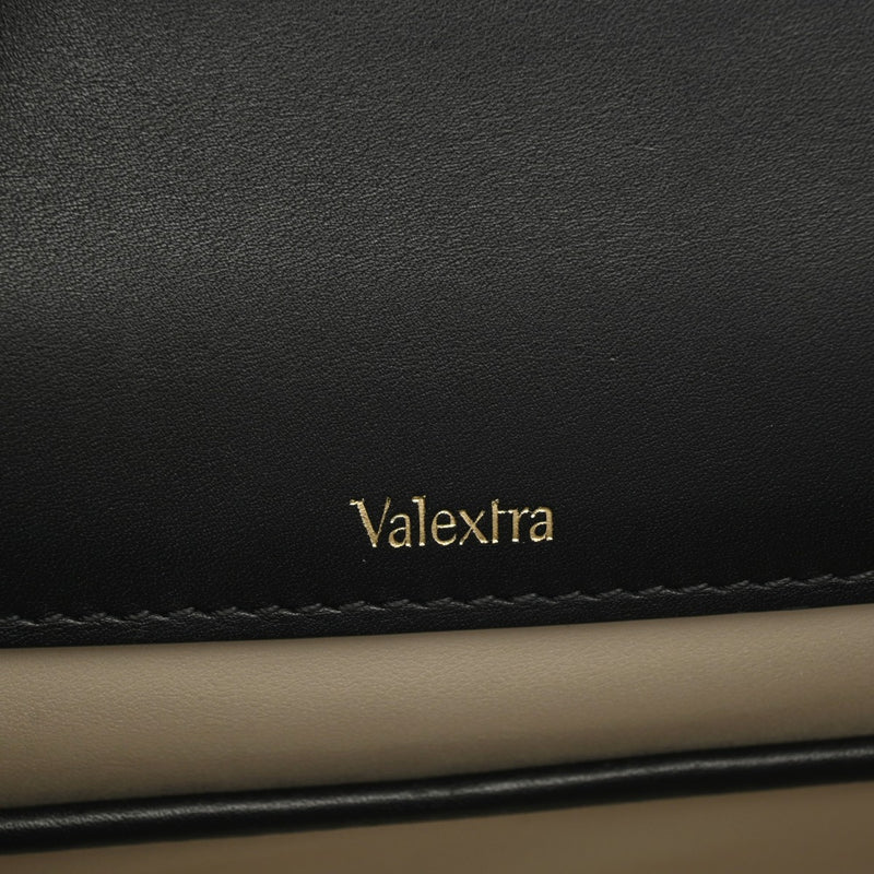 VALEXTRA ヴァレクストラ ミニ イジィデ ブラック レディース パルメラートレザー ハンドバッグ Aランク 中古 銀蔵