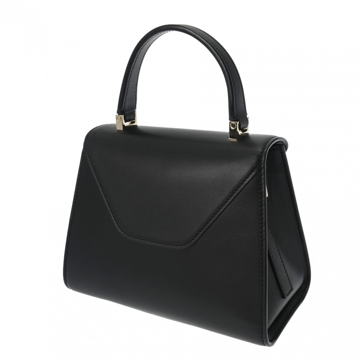 【極希少】Valextra ヴァレクストラ アザラシ レザー ハンドバッグ 黒 800000133397000-2_981d78cc-