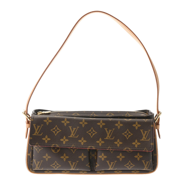 LOUIS VUITTON ルイヴィトン モノグラム ヴィバシテ MM セミショルダー ブラウン M51164 レディース モノグラムキャンバス ショルダーバッグ ABランク 中古 銀蔵