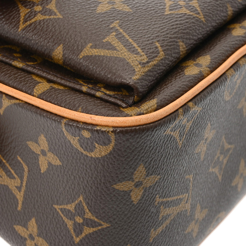 LOUIS VUITTON ルイヴィトン モノグラム ヴィバシテ MM セミショルダー ブラウン M51164 レディース モノグラムキャンバス ショルダーバッグ ABランク 中古 銀蔵