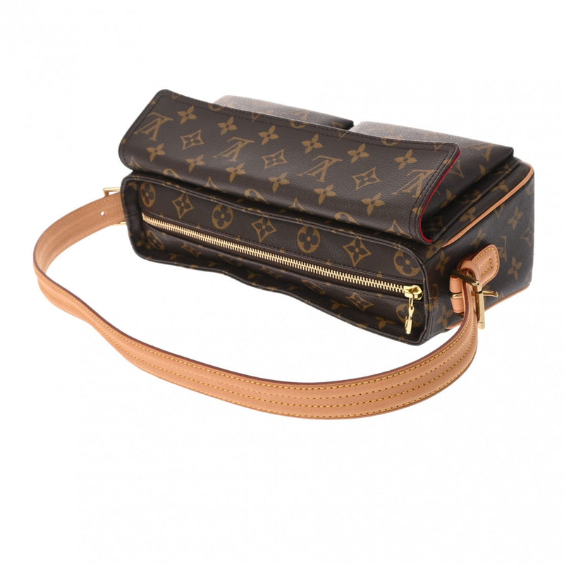 LOUIS VUITTON ルイヴィトン モノグラム ヴィバシテ MM セミショルダー ブラウン M51164 レディース モノグラムキャンバス ショルダーバッグ ABランク 中古 銀蔵