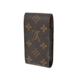 LOUIS VUITTON ルイヴィトン ダミエ エテュイ シガレット シガレットケース ブラウン N63024 ユニセックス レザー ブランド小物 ABランク 中古 銀蔵