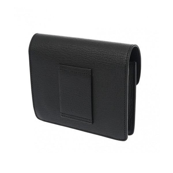 HERMES エルメス ロウリス スリムウォレット ブラック Z刻印(2021年頃) レディース シェーブル 二つ折り財布 Aランク 中古 銀蔵