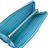 HERMES エルメス アザップロング ブルーアズテック □R刻印(2014年頃) レディース シェーブル 長財布 ABランク 中古 銀蔵