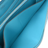 HERMES エルメス アザップロング ブルーアズテック □R刻印(2014年頃) レディース シェーブル 長財布 ABランク 中古 銀蔵