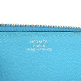 HERMES エルメス アザップロング ブルーアズテック □R刻印(2014年頃) レディース シェーブル 長財布 ABランク 中古 銀蔵