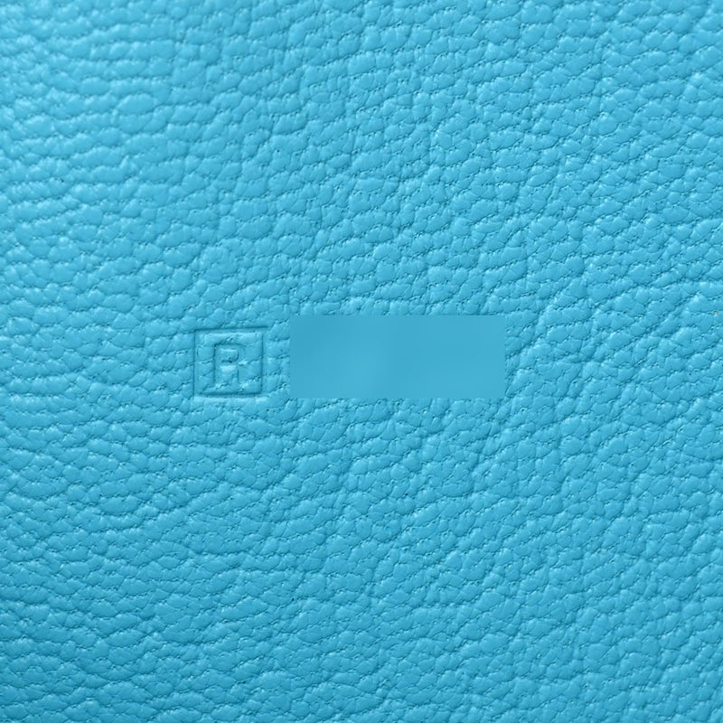 HERMES エルメス アザップロング ブルーアズテック □R刻印(2014年頃) レディース シェーブル 長財布 ABランク 中古 銀蔵