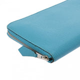 HERMES エルメス アザップロング ブルーアズテック □R刻印(2014年頃) レディース シェーブル 長財布 ABランク 中古 銀蔵