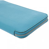 HERMES エルメス アザップロング ブルーアズテック □R刻印(2014年頃) レディース シェーブル 長財布 ABランク 中古 銀蔵