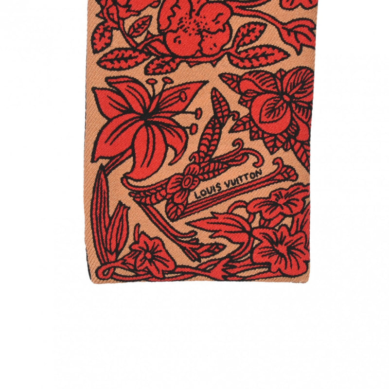 LOUIS VUITTON ルイヴィトン モノグラム バンドー BB ジュドゥルイ レッド/ベージュ M70856 レディース シルク100％ スカーフ Aランク 中古 銀蔵