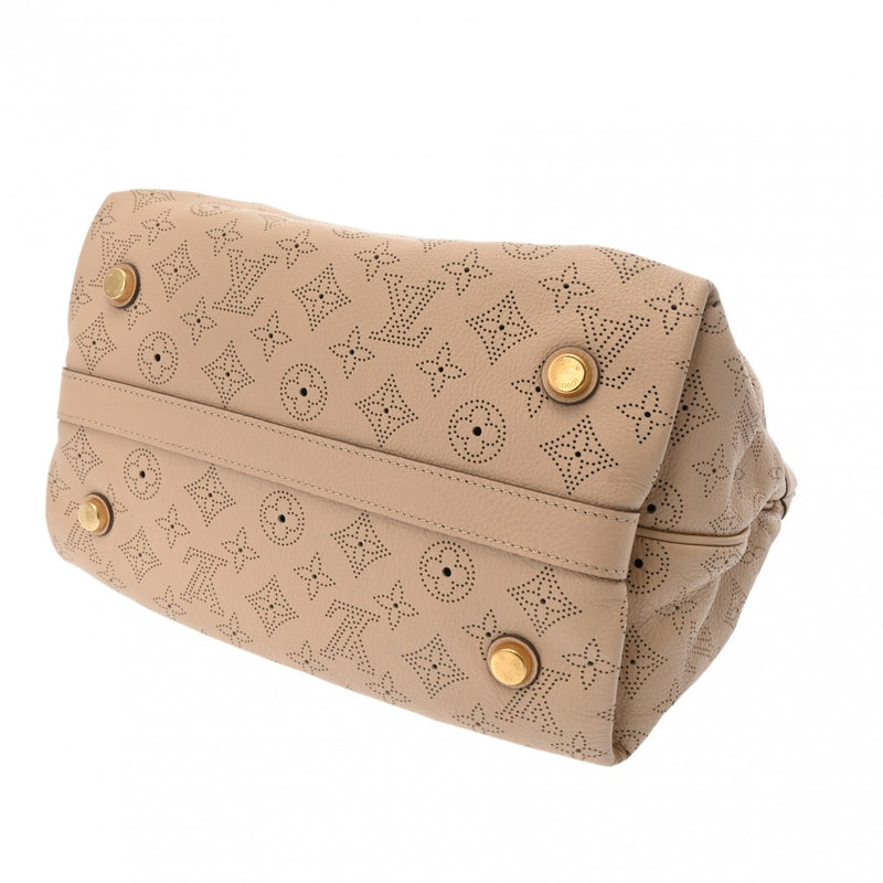 LOUIS VUITTON ルイヴィトン モノグラムマヒナ シールス PM コキーユ M93081 レディース レザー ハンドバッグ ABランク 中古 銀蔵