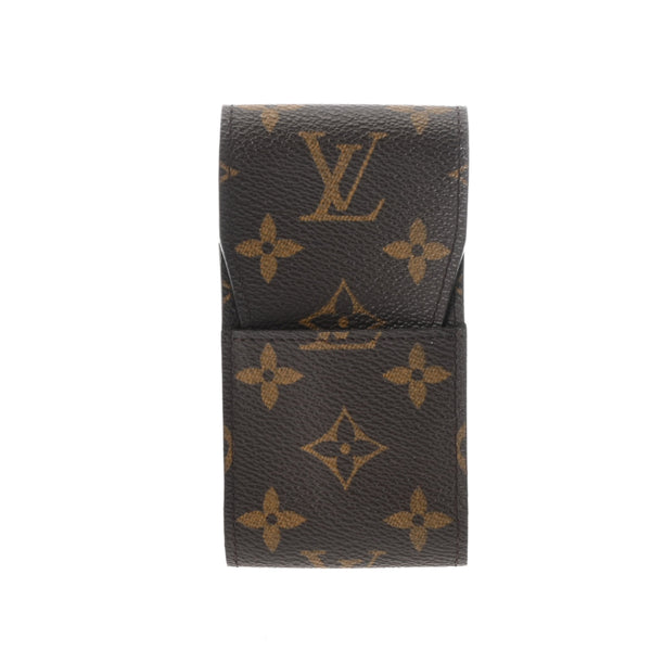 LOUIS VUITTON ルイヴィトン モノグラム エテュイ シガレット シガレットケース ブラウン N63024 ユニセックス レザー ブランド小物 ABランク 中古 銀蔵