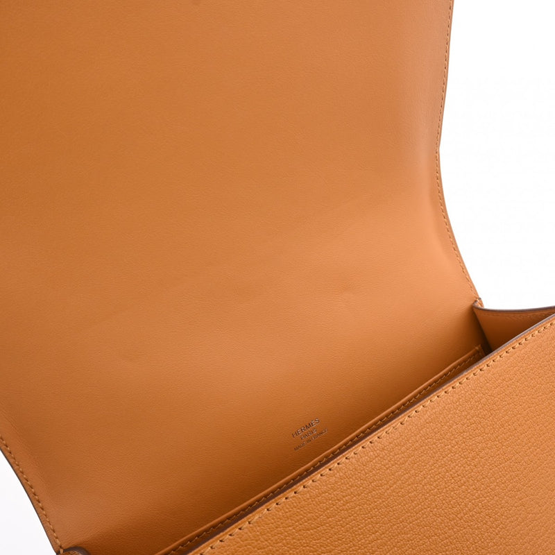 HERMES エルメス ゲタ キャラメル U刻印(2022年頃) レディース シェーブル ショルダーバッグ Aランク 中古 銀蔵