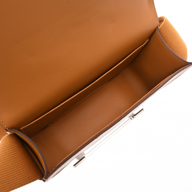 HERMES エルメス ゲタ キャラメル U刻印(2022年頃) レディース シェーブル ショルダーバッグ Aランク 中古 銀蔵