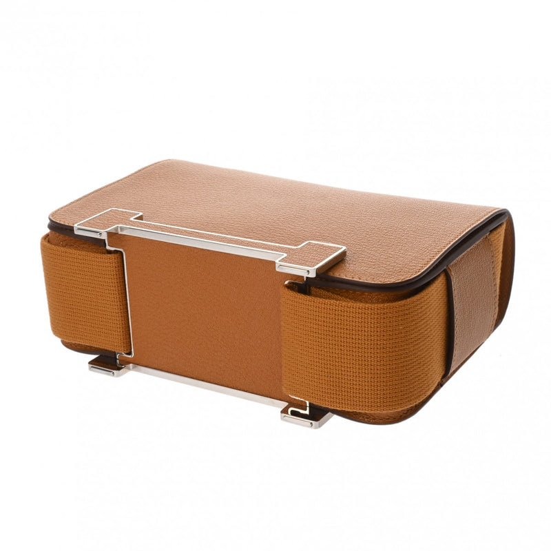 HERMES エルメス ゲタ キャラメル U刻印(2022年頃) レディース シェーブル ショルダーバッグ Aランク 中古 銀蔵