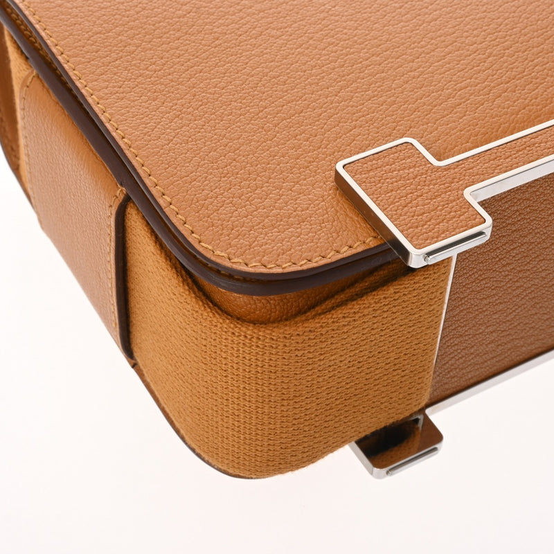 HERMES エルメス ゲタ キャラメル U刻印(2022年頃) レディース シェーブル ショルダーバッグ Aランク 中古 銀蔵
