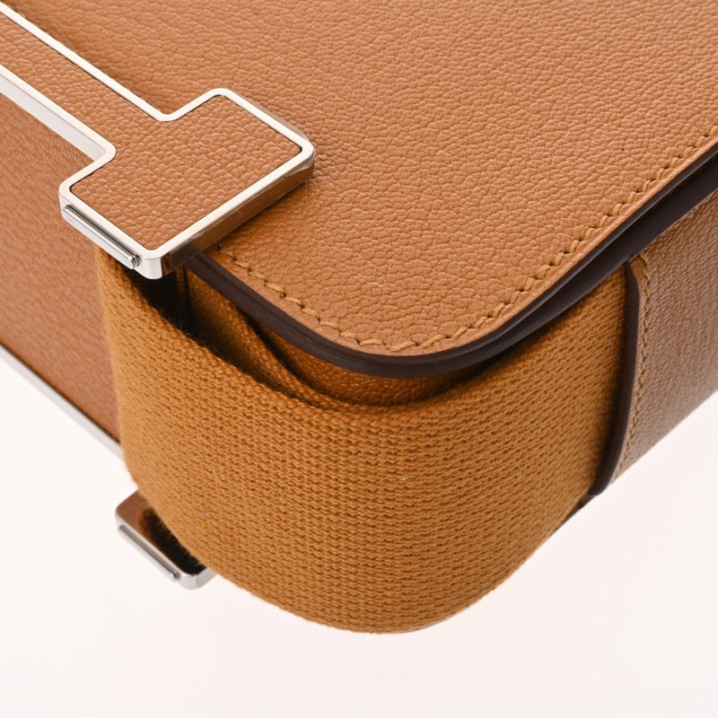 HERMES エルメス ゲタ キャラメル U刻印(2022年頃) レディース シェーブル ショルダーバッグ Aランク 中古 銀蔵