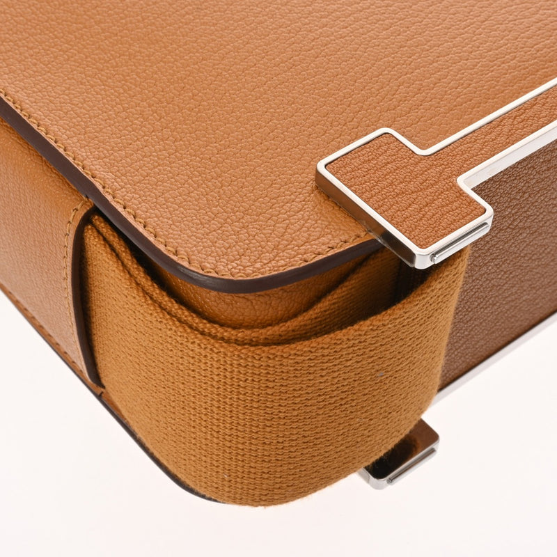 HERMES エルメス ゲタ キャラメル U刻印(2022年頃) レディース シェーブル ショルダーバッグ Aランク 中古 銀蔵