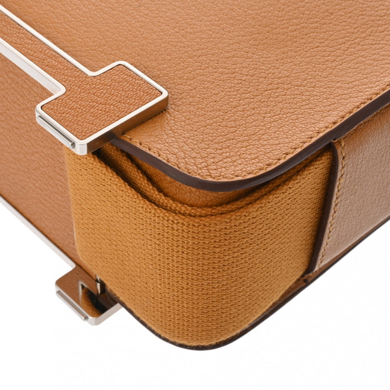 HERMES エルメス ゲタ キャラメル U刻印(2022年頃) レディース シェーブル ショルダーバッグ Aランク 中古 銀蔵