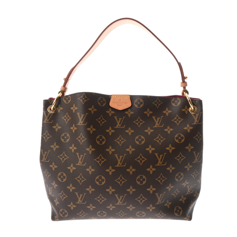 LOUIS VUITTON ルイヴィトン モノグラム グレースフル PM セミショルダー ブラウン/ピヴォワンヌ M43700 レディース モノグラムキャンバス ショルダーバッグ Aランク 中古 銀蔵