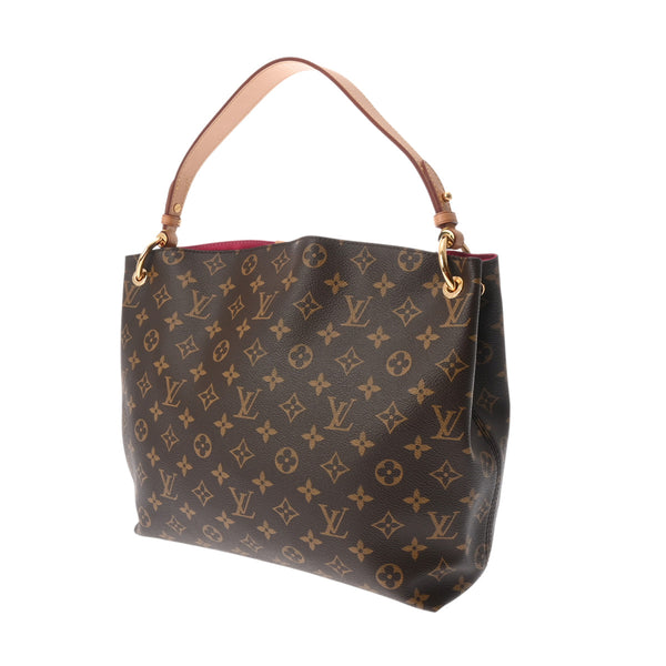 LOUIS VUITTON ルイヴィトン モノグラム グレースフル PM セミショルダー ブラウン/ピヴォワンヌ M43700 レディース モノグラムキャンバス ショルダーバッグ Aランク 中古 銀蔵