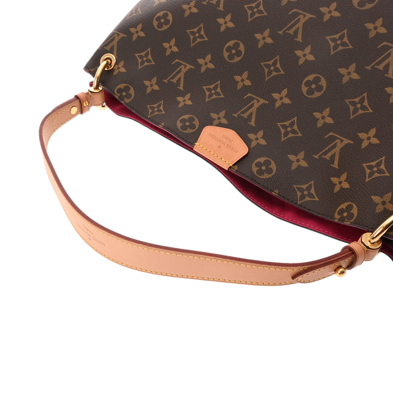 LOUIS VUITTON ルイヴィトン モノグラム グレースフル PM セミショルダー ブラウン/ピヴォワンヌ M43700 レディース モノグラムキャンバス ショルダーバッグ Aランク 中古 銀蔵