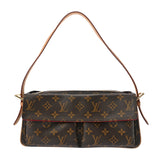 LOUIS VUITTON ルイヴィトン モノグラム ヴィバシテ MM セミショルダー ブラウン M51164 レディース モノグラムキャンバス ショルダーバッグ ABランク 中古 銀蔵