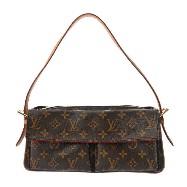 LOUIS VUITTON ルイヴィトン モノグラム ヴィバシテ MM セミショルダー ブラウン M51164 レディース モノグラムキャンバス ショルダーバッグ ABランク 中古 銀蔵