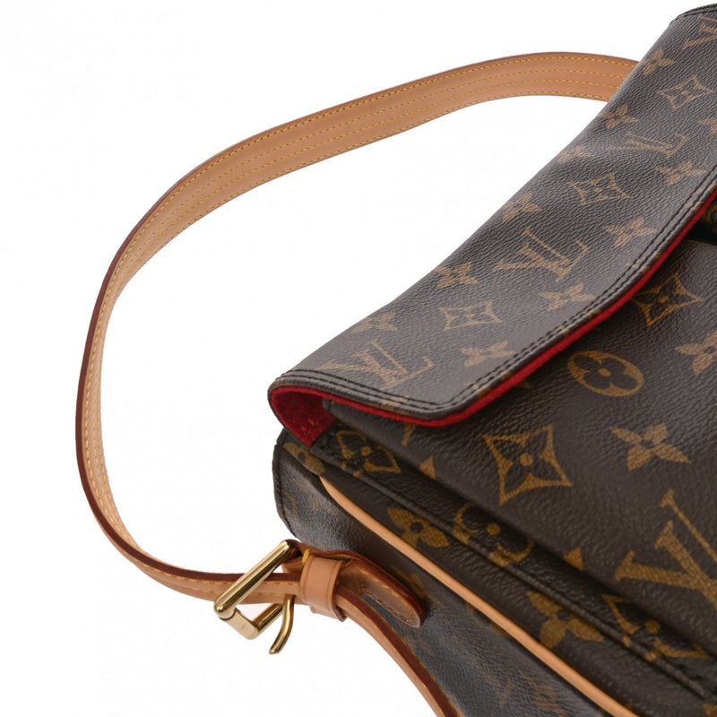 LOUIS VUITTON ルイヴィトン モノグラム ヴィバシテ MM セミショルダー ブラウン M51164 レディース モノグラムキャンバス ショルダーバッグ ABランク 中古 銀蔵