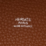 HERMES エルメス ピコタン ロック MM カザック ゴールド/ルージュクー D刻印(2019年頃) レディース トリヨンクレマンス ハンドバッグ Aランク 中古 銀蔵