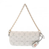 LOUIS VUITTON ルイヴィトン モノグラム ウォレットオンチェーン アイビー ホワイト M11299 レディース カーフレザー ショルダーバッグ Aランク 中古 銀蔵