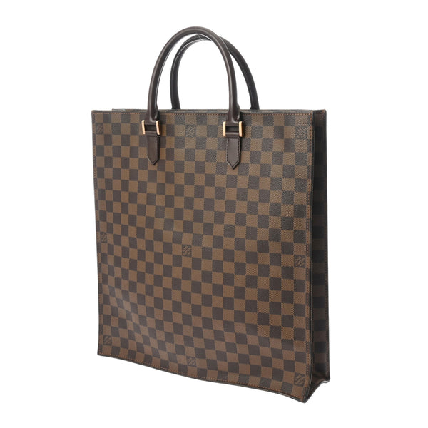 LOUIS VUITTON ルイヴィトン ダミエ サックプラ ブラウン N51140 ユニセックス ダミエキャンバス トートバッグ Bランク 中古 銀蔵