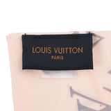 LOUIS VUITTON ルイヴィトン バンドー モノグラム コンフィデンシャル ローズクレール M70637 レディース シルク100％ スカーフ ABランク 中古 銀蔵