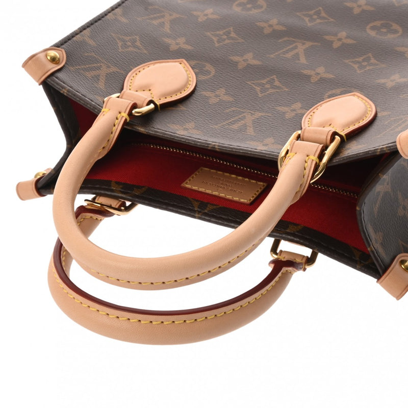 LOUIS VUITTON ルイヴィトン モノグラム サックプラ BB 2WAYトート ブラウン M45847 レディース モノグラムキャンバス ハンドバッグ Aランク 中古 銀蔵