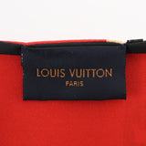 LOUIS VUITTON ルイヴィトン バンドー トランク ベージュ/レッド M73964 レディース シルク100％ スカーフ Aランク 中古 銀蔵