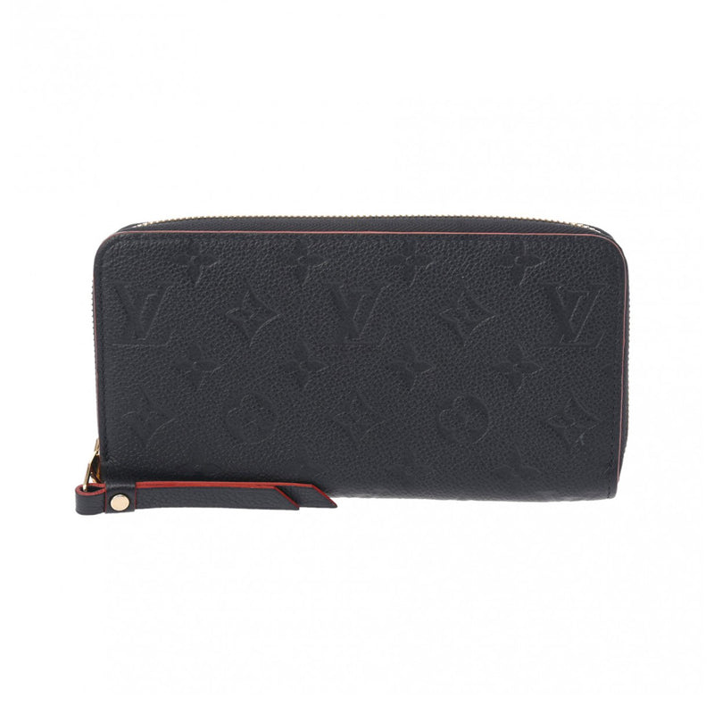 LOUIS VUITTON ルイヴィトン モノグラムアンプラント ジッピーウォレット マリーヌルージュ M62121 ユニセックス レザー 長財布 ABランク 中古 銀蔵