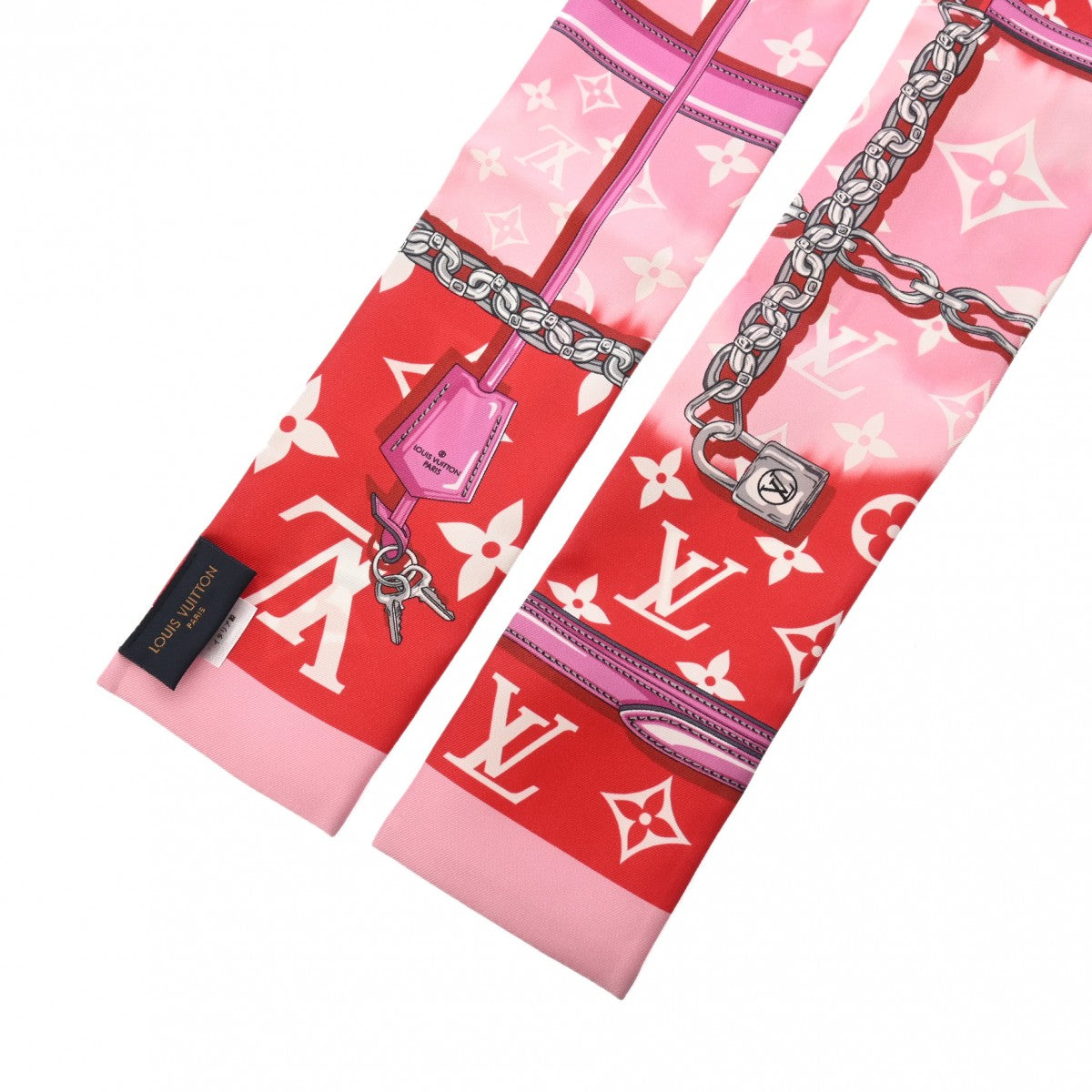 ルイヴィトンバンドーモノグラム コンフィテンシャル ピンク/レッド