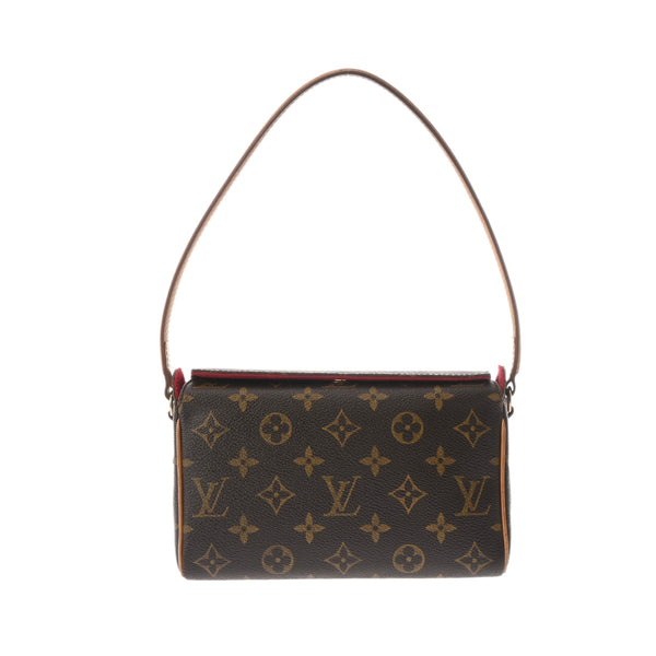 LOUIS VUITTON ルイヴィトン モノグラム レシタル ブラウン M51900 レディース モノグラムキャンバス ハンドバッグ Bランク 中古 銀蔵