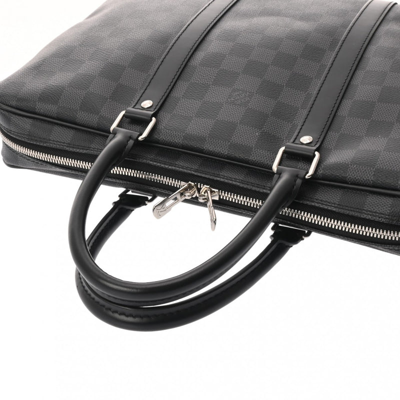 LOUIS VUITTON ルイヴィトン ダミエグラフィット PDV PM ブリーフケース ブラック/グレー N41478 メンズ ダミエグラフィットキャンバス ビジネスバッグ Aランク 中古 銀蔵